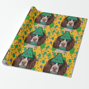 Papel De Presente Inglês Springer Spaniel