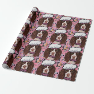 Papel De Presente Inglês Springer Spaniel
