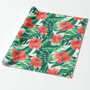 Papel De Presente Inibico de laranja tropical