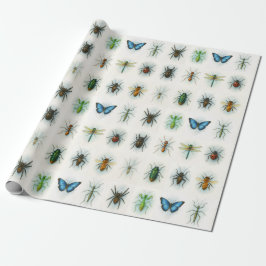 Papel De Presente Insect collection watercolor paintings bug art 