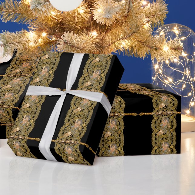 Papel De Presente Inspiração do Angel Lace (Feriados)