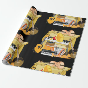 Papel De Presente Instrumentos de música