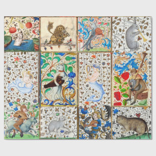 PAPEL DE PRESENTE INSTRUMENTOS MUSICAIS MÉDIOS DE JOGO BESTIÁRIO