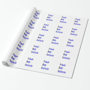 Papel De Presente Instrutor do corpo feminino