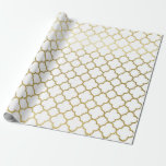 Papel De Presente Invasão de Casamento do Padrão do Hexágono Dourado<br><div class="desc">Dar presente em um padrão de abstrato de hexágono de ouro falso faz uma apresentação incrível. Ideal para recém-casados,  chás de panela,  chás de casamento,  novas casas,  chás de noivado e muito mais.</div>