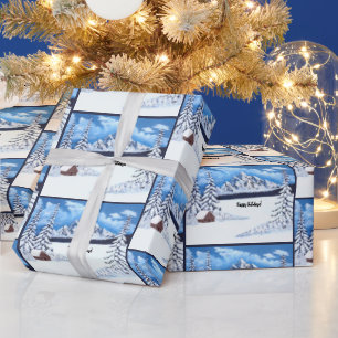 Papel De Presente Inverno Maravilhoso