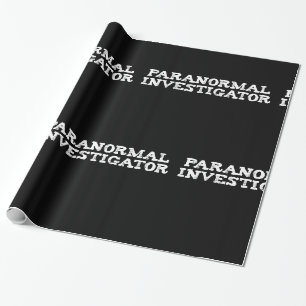 Papel De Presente Investigador Paranormal Caça de Fantasmas