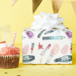Papel De Presente Invólucro de Aquarela<br><div class="desc">Linda forma ilustrações de aquarela que podem ser personalizadas com um nome ou qualquer texto de sua escolha.</div>