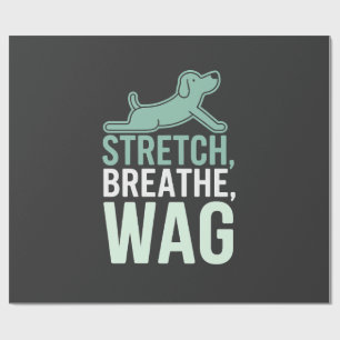 Papel De Presente Ioga Canino Doga Bem-Estar Pet Stretching Conscien