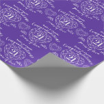 Papel De Presente Iolite aniversário de casamento 21 anos de amor ro<br><div class="desc">Iolita comemorando 21 anos de papel roxo embrulhando o aniversário do amor. Simples esboço do papel de embrulhamento do Aniversário de Casamento da Linha de Efeito de Pedra Central roxo e branco 21 ruas. Personalize com seus próprios vinte e um nomes de aniversário de casamento e casamentos de e para...</div>