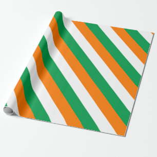 Papel De Presente Ireland-Bandeira