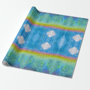 Papel De Presente Iridescente, Brilhante, Luz de Arco-íris