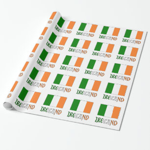 Papel De Presente Irlanda e Irish Flag