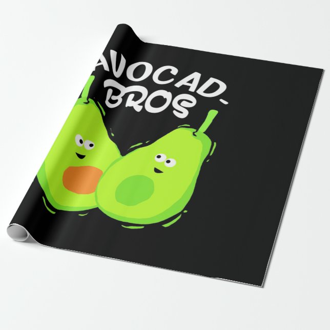 Papel De Presente Irmão Avocado (Desenrolado)