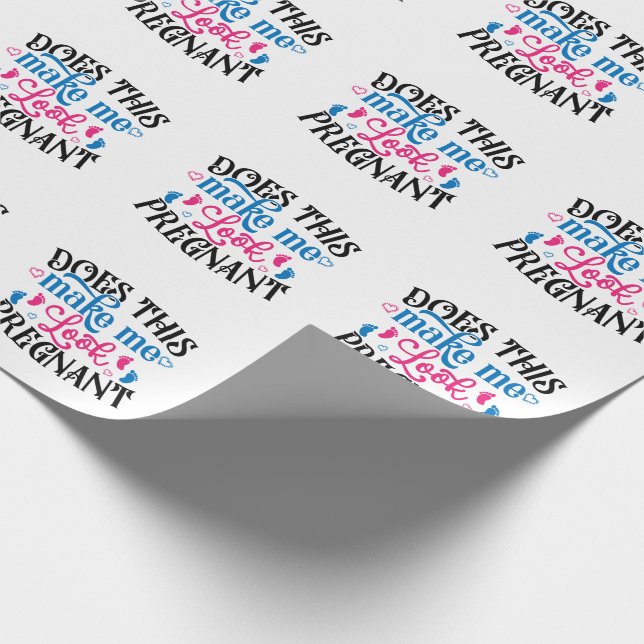 Papel De Presente Isto Faz-Me Parecer Grávida? (Ponta)
