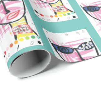 Papel De Presente It Girl - Retro Green