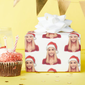 Papel De Presente Ivanka Trump Com Papai Noel Feliz Natal