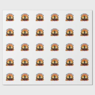 Papel De Presente Já Estiveram Prontos Papai Halloween Bruxa Abóbora