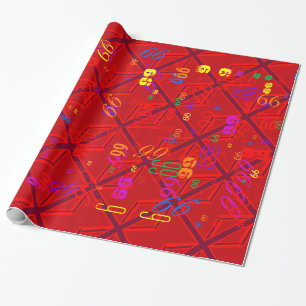 Papel De Presente Jack da União Vermelha