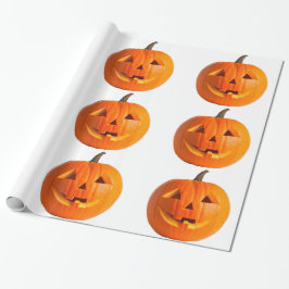 Papel De Presente Jack-O-Lantern Wraping Paper