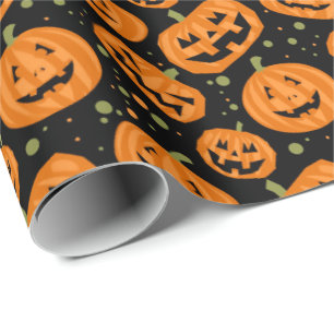Papel De Presente Jack-O-Lanterna