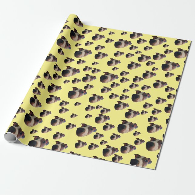 Papel De Presente Jack Russell Face Wrapping Paper (Desenrolado)