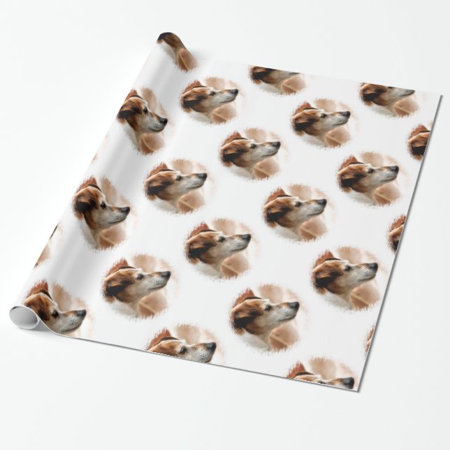 PAPEL DE PRESENTE JACK RUSSELL TERRIER DOG (Desenrolado)