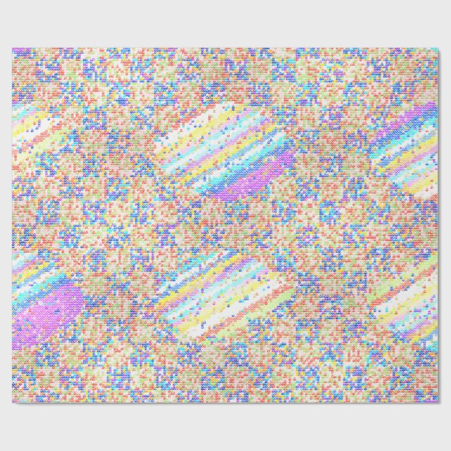Papel De Presente Jackuard colorful Knitting Pattern  (Aberto)