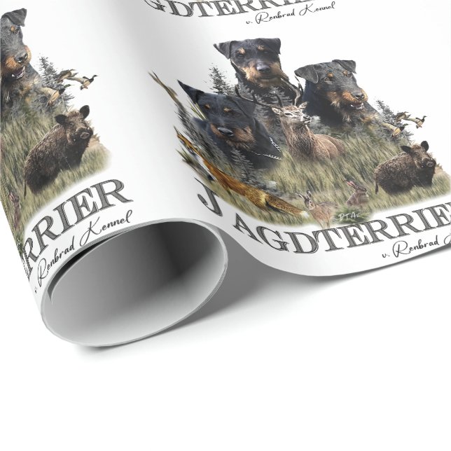 Papel De Presente Jagdterrier (Ponta do rolo)