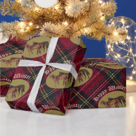 Papel De Presente jamie and poppy green plaid