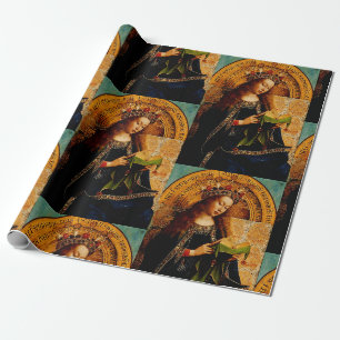 Papel De Presente Jan van Eyck - Coleção de Belas Artes da Virgem Ma
