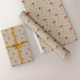 Papel De Presente Janeiro Nascimento Mês Flor Neve