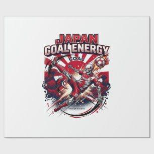 Papel De Presente Japão Objetivo Energia Esqueleto Atacante Nações C
