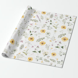 Papel De Presente Jardim Botânico de Primavera