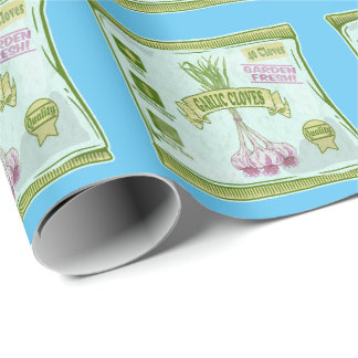 Papel De Presente Jardim de Alho