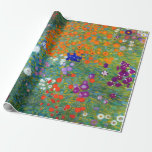 Papel De Presente Jardim de Gustavo Klimt<br><div class="desc">Um jardim da casa de campo ou da casa da quinta como pintado por Gustavo Klimt.</div>