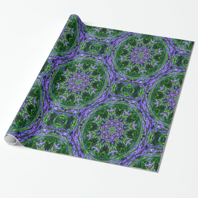 Papel De Presente Jardim de Lavanda...... (Desenrolado)