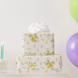 Papel De Presente Jardim de Limões com Ratos