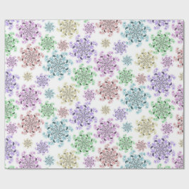 Papel De Presente Jardim de Neve Nórdico