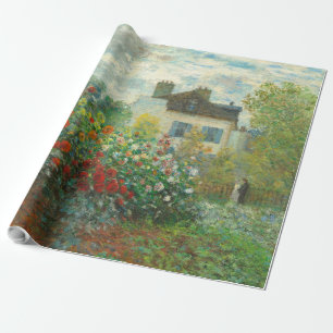 Papel De Presente Jardim do Artista Monet em Argenteuil Pintura