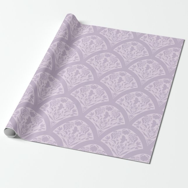 Papel De Presente Jardim do Canto dos Pássaros (Desenrolado)