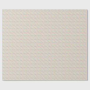Papel De Presente Jardim Floral de Flores Silvestres da Primavera