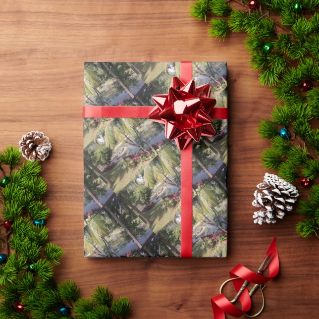 Papel De Presente Jardim Goa India (Presente de Natal)