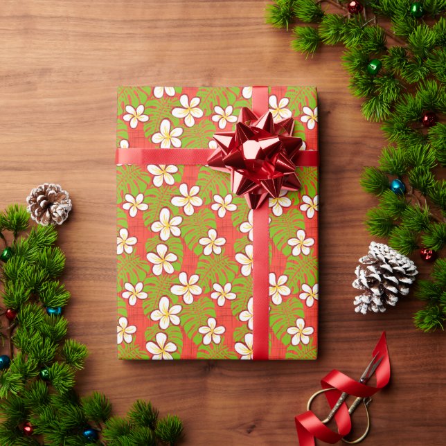 Papel De Presente Jardim Kalikimaka (Presente de Natal)