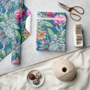 Papel De Presente Jardim Tropical de Sucultura