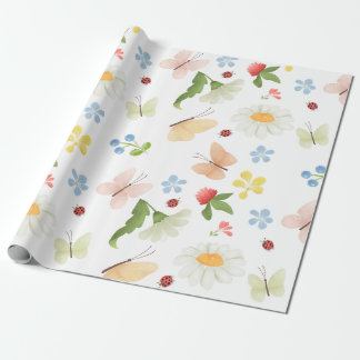 Papel De Presente Jardim Whimsic