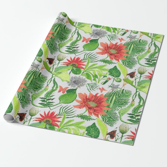Papel De Presente Jardín de Alegría (Desenrolado)