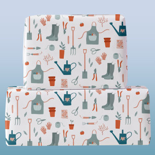 Papel De Presente Jardinagem Divertida