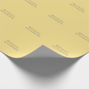 Papel De Presente Jasmine & Cinza Escuro Minimalista Simples Moderno