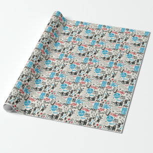 Papel De Presente Jazz Doodle: Mistura Eclética de Música